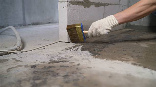 SJ Waterproofing Pros Wet Basement Repair coverage map for Brinkhaven, OH and surrounding area